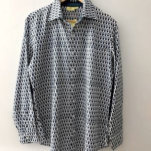NWT Roberta Roller Rabbit men’s Medium button down Zoo Shirt. Fish pattern.
